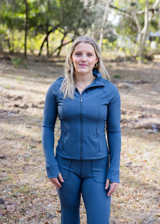 Nylon Ribbed Active Jacket