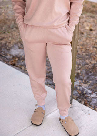 Rose Elevated Contrast Seam Joggers