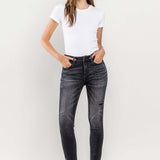 Lovervet Raw Hem Cropped Skinny Jeans-Evergreen Boutique