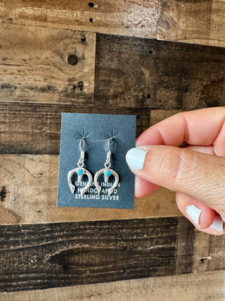 Naja turquoise dangle earrings - Evergreen Boutique