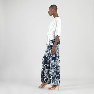 Molly Side Tie Draped Wrinkle Free Top - Evergreen Boutique