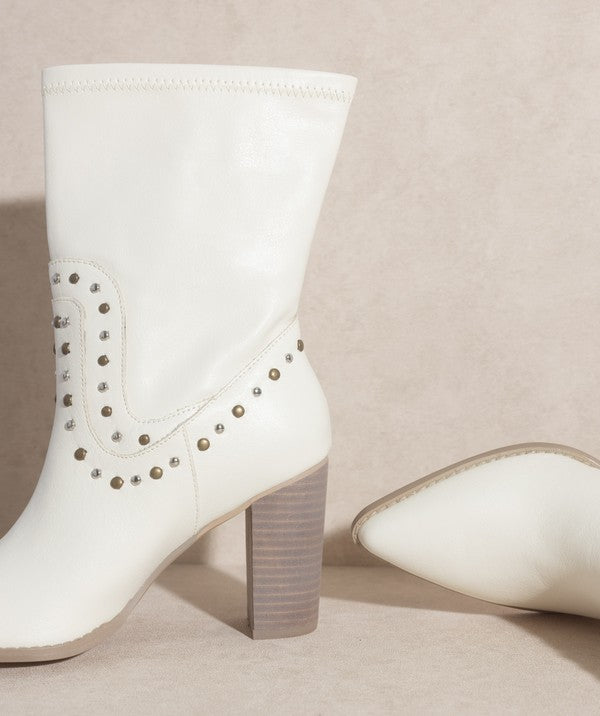 OASIS SOCIETY Paris - Studded Boots - Evergreen Boutique