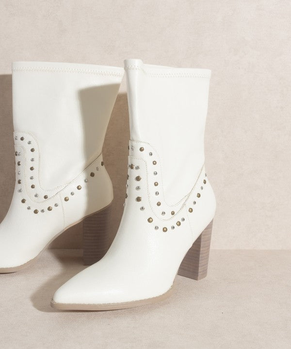 OASIS SOCIETY Paris - Studded Boots - Evergreen Boutique