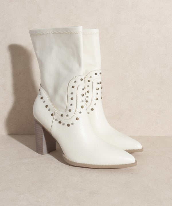 OASIS SOCIETY Paris - Studded Boots - Evergreen Boutique