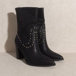 OASIS SOCIETY Paris - Studded Boots - Evergreen Boutique