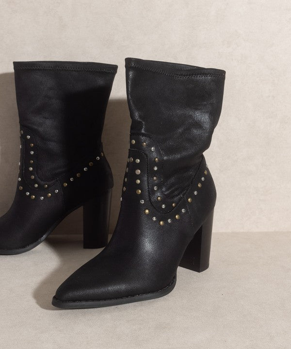 OASIS SOCIETY Paris - Studded Boots - Evergreen Boutique