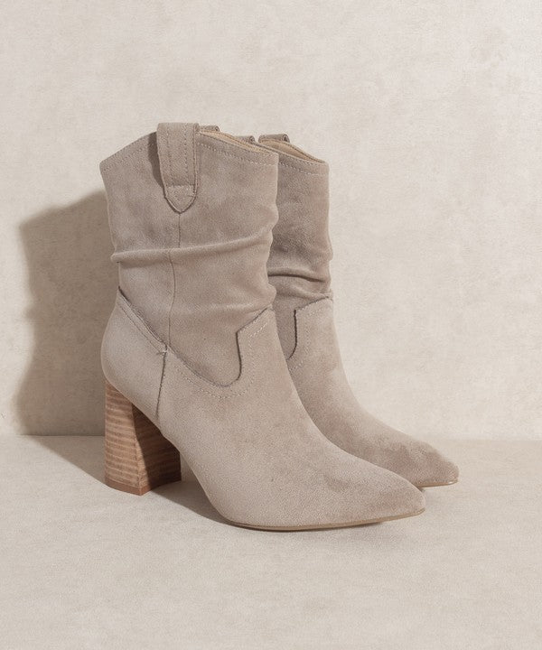 Oasis Society Mavis - Western Style Bootie - Evergreen Boutique