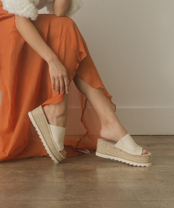 OASIS SOCIETY Ivy - Espadrille Platform Sandal-Evergreen Boutique