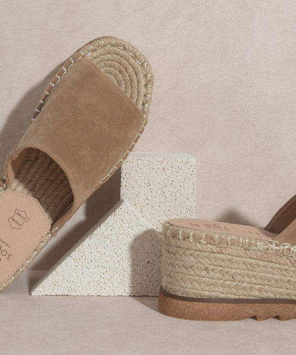 OASIS SOCIETY Ivy - Espadrille Platform Sandal-Evergreen Boutique