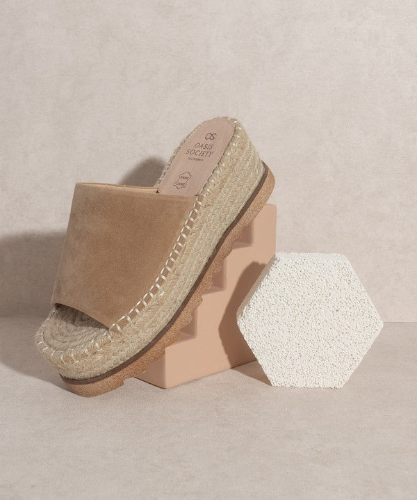 OASIS SOCIETY Ivy - Espadrille Platform Sandal-Evergreen Boutique