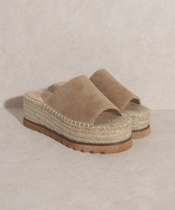 OASIS SOCIETY Ivy - Espadrille Platform Sandal-Evergreen Boutique