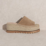 OASIS SOCIETY Ivy - Espadrille Platform Sandal-Evergreen Boutique