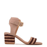 RAYNA BLUSH BRAIDED JUTE STRAP AND SUEDE SANDAL-Evergreen Boutique