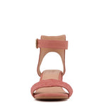 RAYNA BLUSH BRAIDED JUTE STRAP AND SUEDE SANDAL-Evergreen Boutique