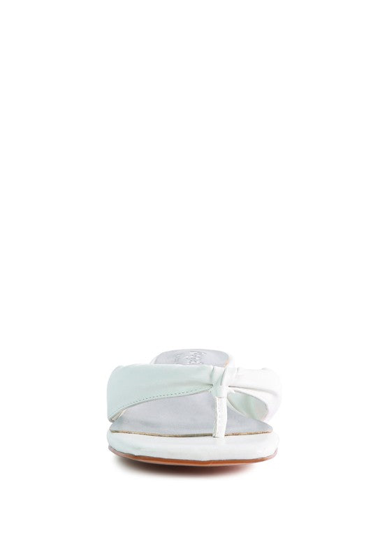 MEMESTAR Low Heel Thong Sandals-Evergreen Boutique