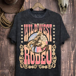 Wild West Rodeo Graphic Top-Evergreen Boutique