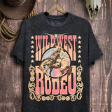 Wild West Rodeo Graphic Top-Evergreen Boutique