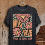 Wild Love Where The Flowers Bloom Graphic Top-Evergreen Boutique