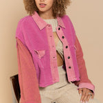 Sherpa Textured Jacket - Evergreen Boutique