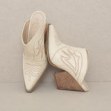 Oasis Society Kiara - Western Inspired Heeled Mule - Evergreen Boutique