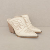 Oasis Society Kiara - Western Inspired Heeled Mule - Evergreen Boutique