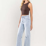 90's Vintage Super High-Rise Flare Jeans-Evergreen Boutique