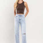 90's Vintage Super High-Rise Flare Jeans-Evergreen Boutique