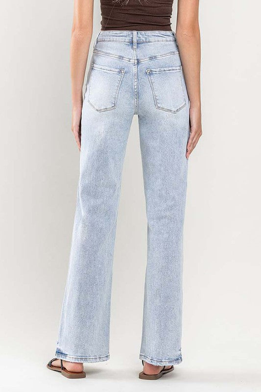 90's Vintage Super High-Rise Flare Jeans-Evergreen Boutique