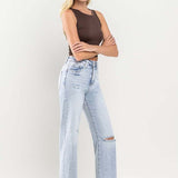 90's Vintage Super High-Rise Flare Jeans-Evergreen Boutique