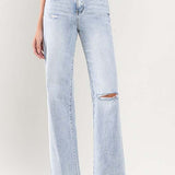 90's Vintage Super High-Rise Flare Jeans-Evergreen Boutique