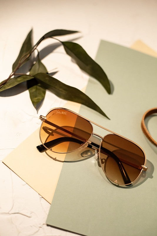 Caramel High Quality Unisex Aviator Sunglasses-Evergreen Boutique