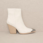 OASIS SOCIETY Zion - Metal Toe Bootie-Evergreen Boutique