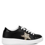 Starry Glitter Star Detail Sneakers-Evergreen Boutique