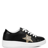 Starry Glitter Star Detail Sneakers-Evergreen Boutique