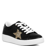 Starry Glitter Star Detail Sneakers-Evergreen Boutique