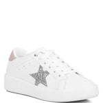 Starry Glitter Star Detail Sneakers-Evergreen Boutique