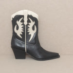 OASIS SOCIETY Houston - Layered Panel Cowboy Boot-Evergreen Boutique