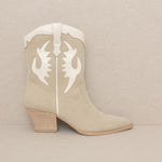 OASIS SOCIETY Houston - Layered Panel Cowboy Boot-Evergreen Boutique