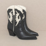 OASIS SOCIETY Houston - Layered Panel Cowboy Boot-Evergreen Boutique