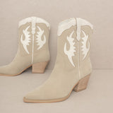 OASIS SOCIETY Houston - Layered Panel Cowboy Boot-Evergreen Boutique