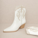 OASIS SOCIETY Houston - Layered Panel Cowboy Boot-Evergreen Boutique