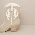 OASIS SOCIETY Houston - Layered Panel Cowboy Boot-Evergreen Boutique