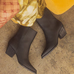 OASIS SOCIETY Miley - Alligator Print Bootie-Evergreen Boutique