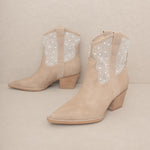 OASIS SOCIETY Cannes - Pearl Studded Western Boot-Evergreen Boutique