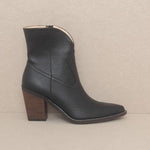 OASIS SOCIETY Harmony - Two Panel Western Bootie-Evergreen Boutique