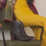 OASIS SOCIETY Harmony - Two Panel Western Bootie-Evergreen Boutique