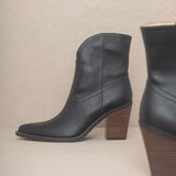 OASIS SOCIETY Harmony - Two Panel Western Bootie-Evergreen Boutique