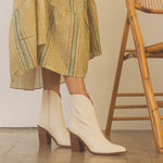 OASIS SOCIETY Harmony - Two Panel Western Bootie-Evergreen Boutique