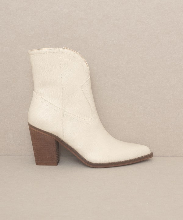 OASIS SOCIETY Harmony - Two Panel Western Bootie-Evergreen Boutique