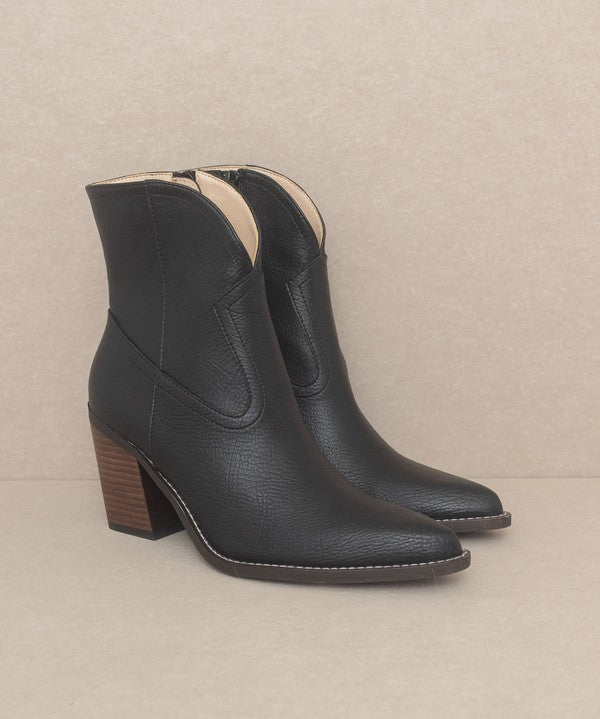 OASIS SOCIETY Harmony - Two Panel Western Bootie-Evergreen Boutique